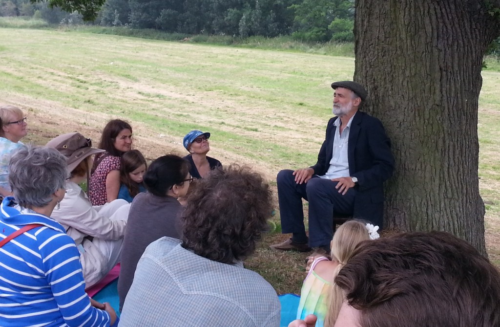 Rob Pickavance as Billy Glover, at his "little tree".