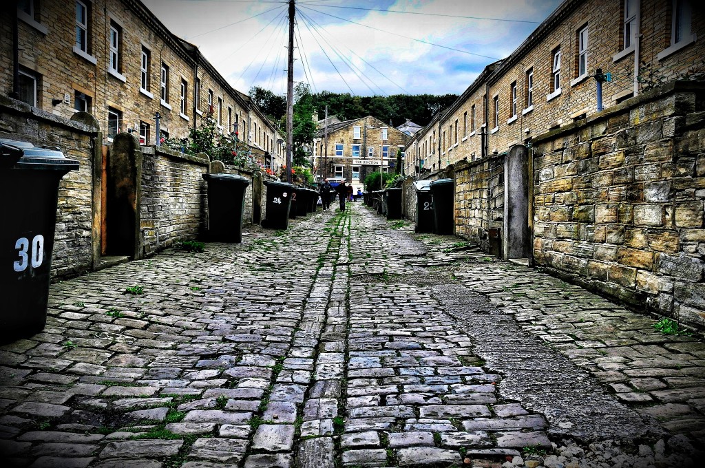 Lower Holme mill cottages, looking toward the Junction pub.